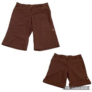 Weatherproof Garment Company Hiking Shorts Adjustable Length Size 10 Polyester